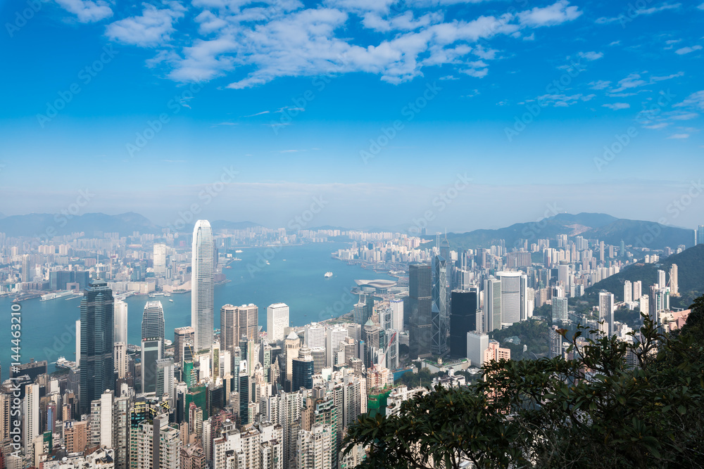 Hong Kong skyline and cityscape
