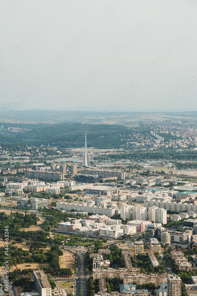 Skyline aerial view - city landscape