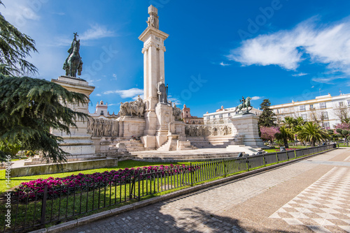 monuments,landmarks and architecture on streets of Cadiz,Spain