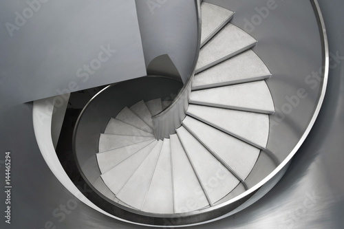Plakat Spiralne schody - widok z góry