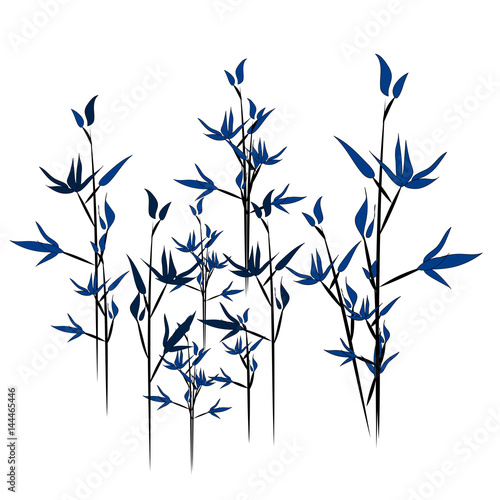 Japanese bamboo vector