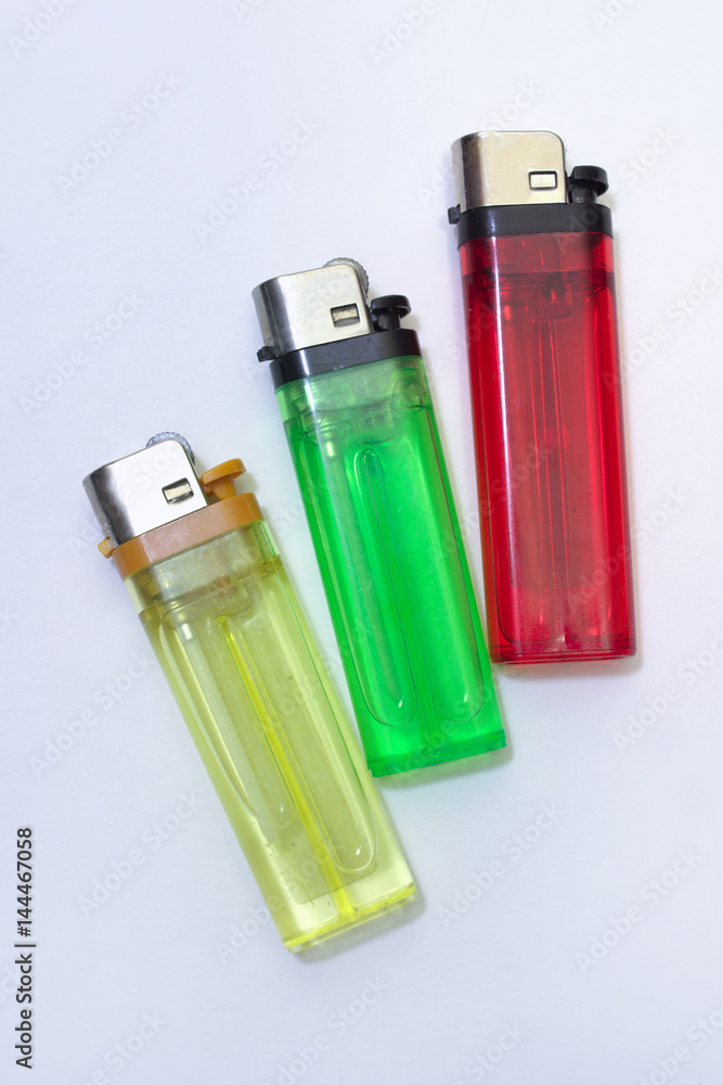 Multicolored disposable flint gas lighters Multicolored disposable flint gas lighters