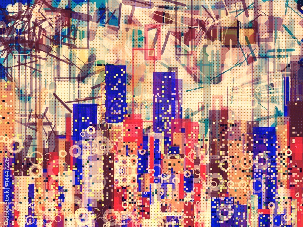 Fototapeta premium abstract city background