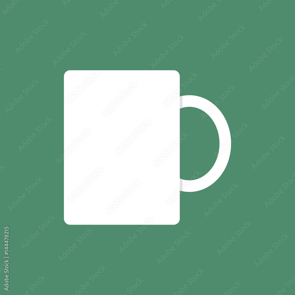 Flat icon classic mug. Vector illustration. Flat icon classic mug. Vector illustration.