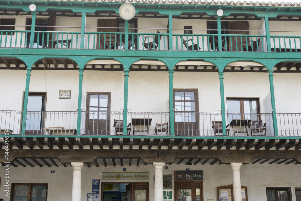 Fototapeta premium Chinchon, Spanish municipality famous for its old medieval square of green color