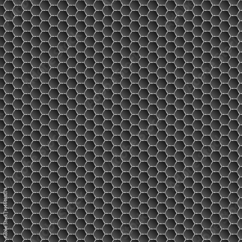Background of black honeycombs. Bright and bright background for your work. Wallpapers for web sites. Monotonous colors. A dark illustration. Illustration for your projects. Cyber