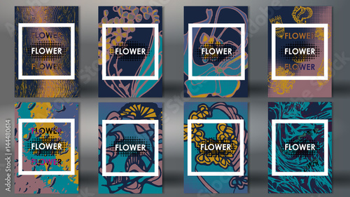 Template brochures Flower