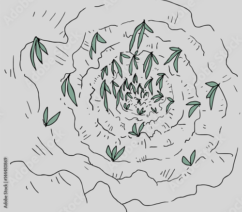 cave rock illustration