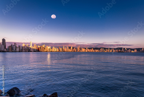 Moon and Sunrise