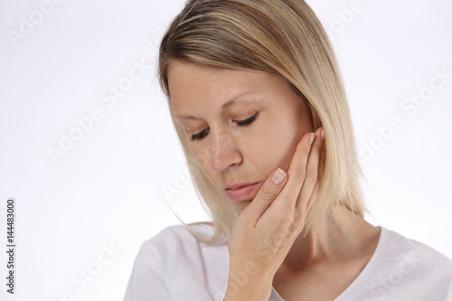 Beautiful Woman Suffering From Toothache. Teeth Pain