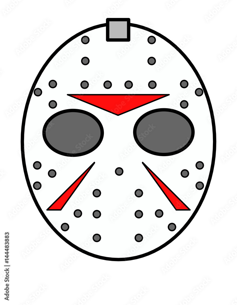 ホッケーマスク 白 Stock イラスト Adobe Stock