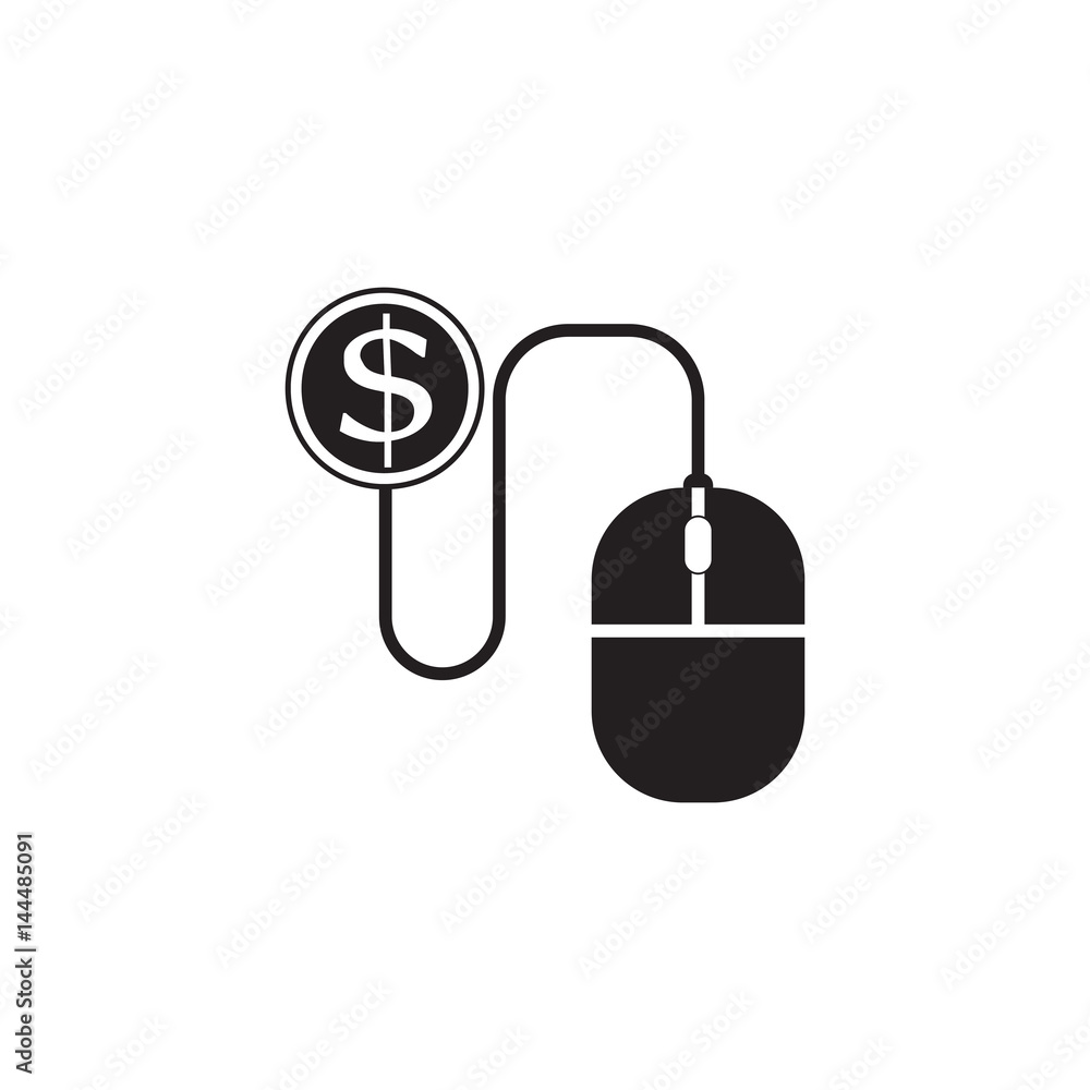Pay per click, set up line icon. Pixel perfect fully editable ve Pay per click, set up line icon. Pixel perfect fully editable ve