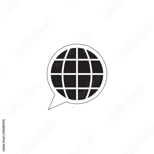 Vector choose or change language icon on white background