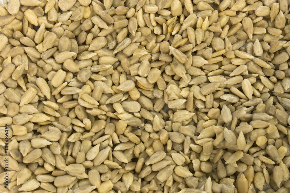 This is a photograph of hulled Sunflower Seeds This is a photograph of hulled Sunflower Seeds