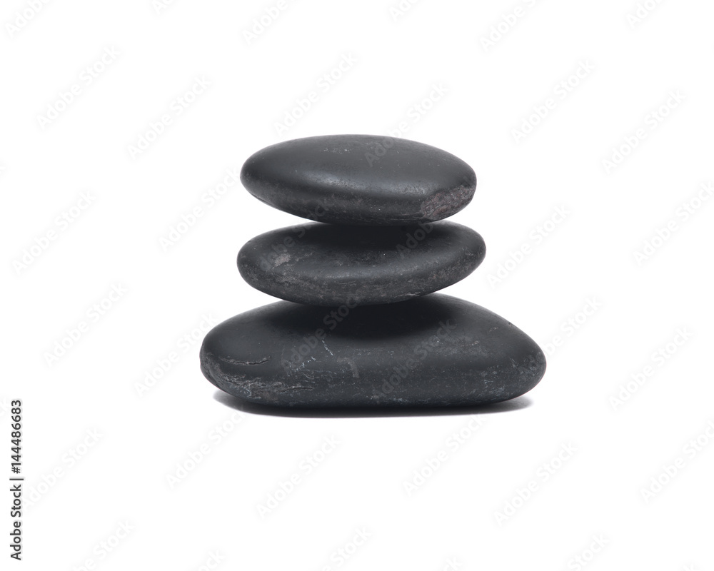 Super polished black river pebbles isolated on white background Super polished black river pebbles isolated on white background