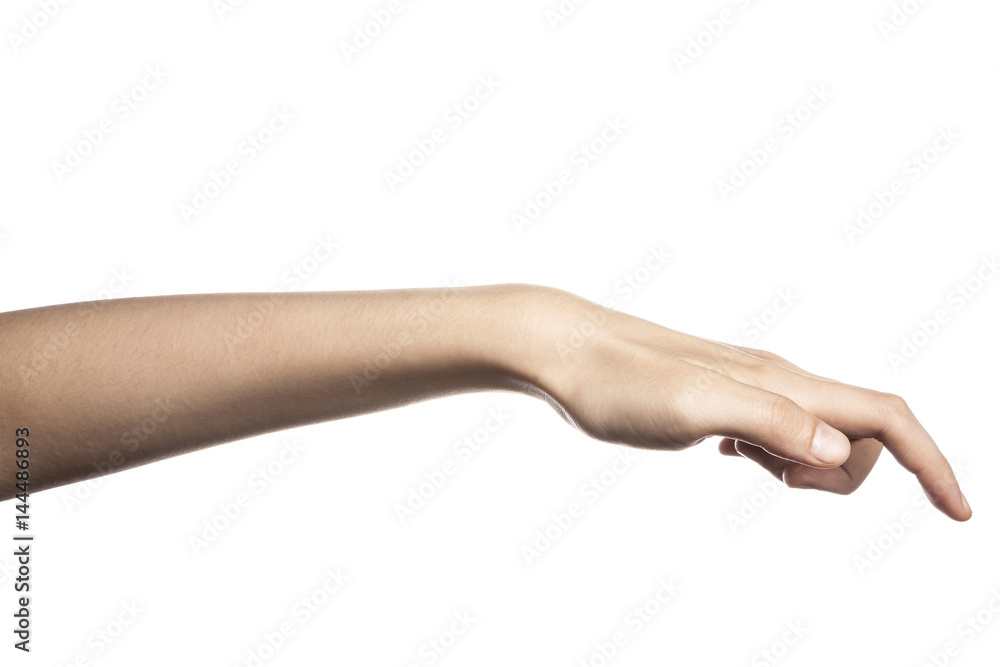 gesture with hand finger, index finger push or touch something. gesture with hand finger, index finger push or touch something.