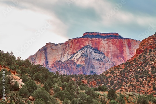 Incredibly beautiful landscape in Zion National Park, Washington County, Utah, USA.
