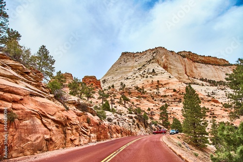 Incredibly beautiful landscape in Zion National Park, Washington County, Utah, USA. photo