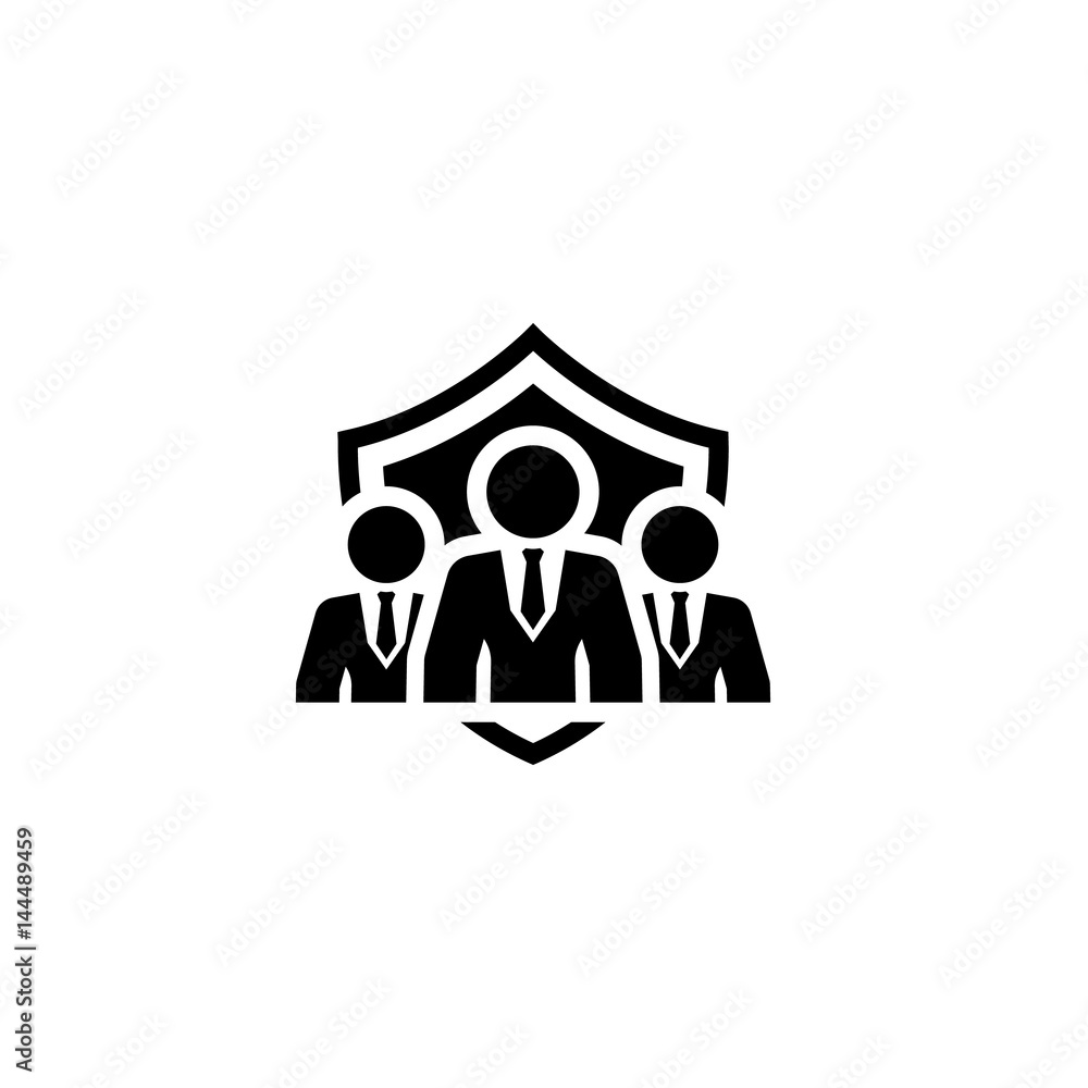 Security Management Icon. Flat Design. Security Management Icon. Flat Design.