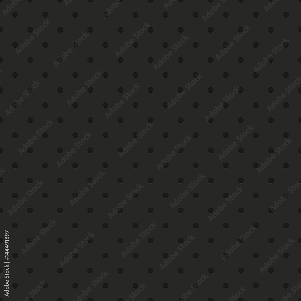Seamless black loose perforated metal grid pattern vector Seamless black loose perforated metal grid pattern vector