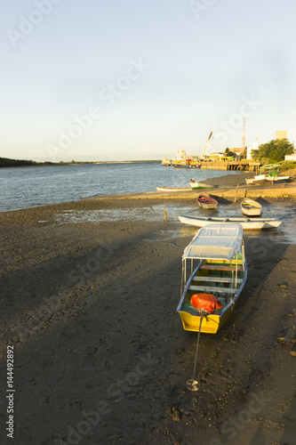 Sunset in Guamare, RN, Brazil photo