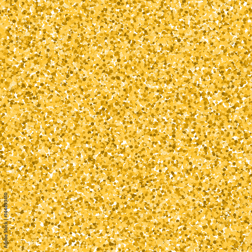 Golden background with glitter texture. Vector illustration.