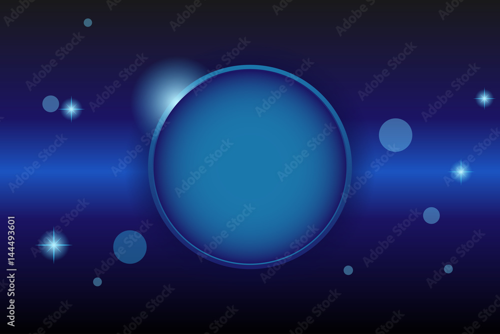 vector tech circle and technology background