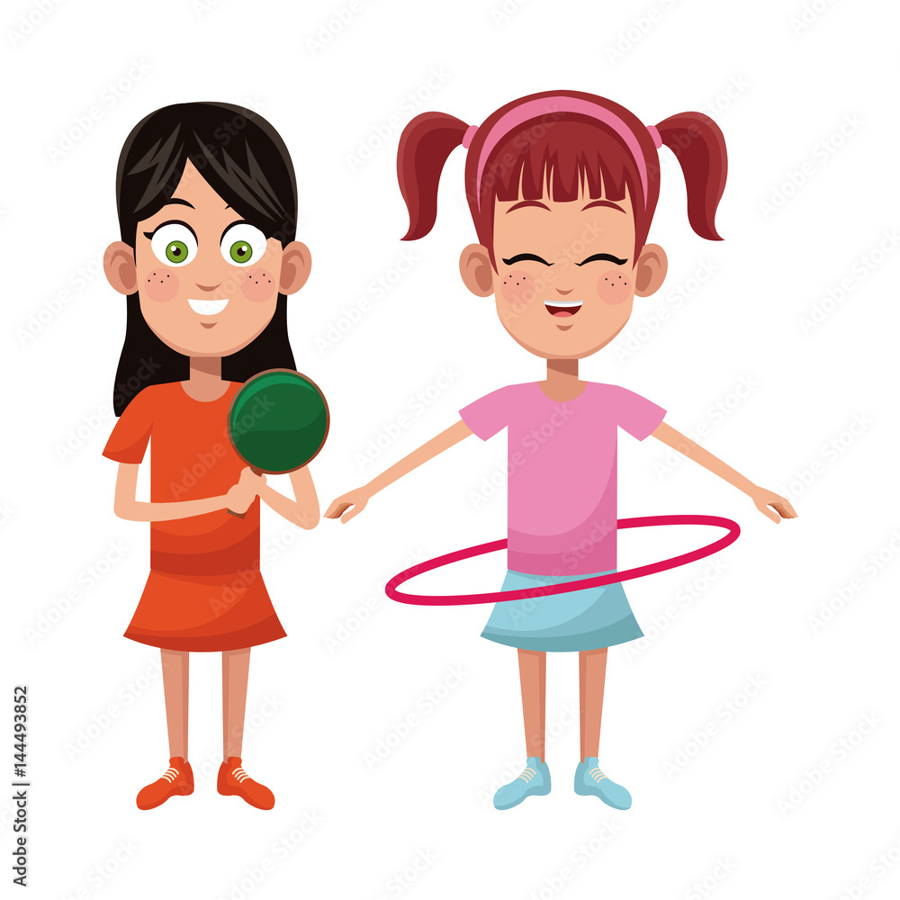 girls sport game design vector illustration eps 10 girls sport game design vector illustration eps 10