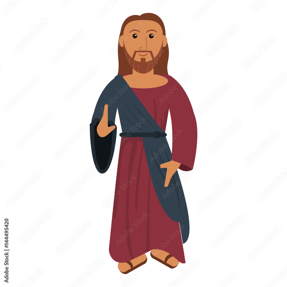 jesus christ christianity image vector illustration eps 10