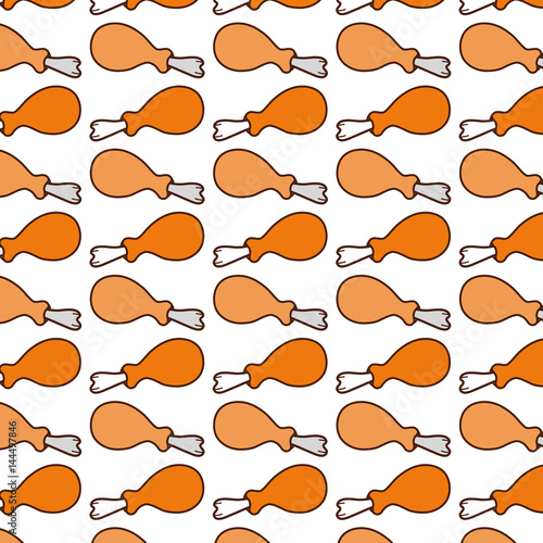 tasty chicken thigh food background
