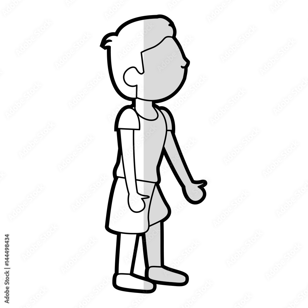 cartoon son boy people vector illustration eps 10