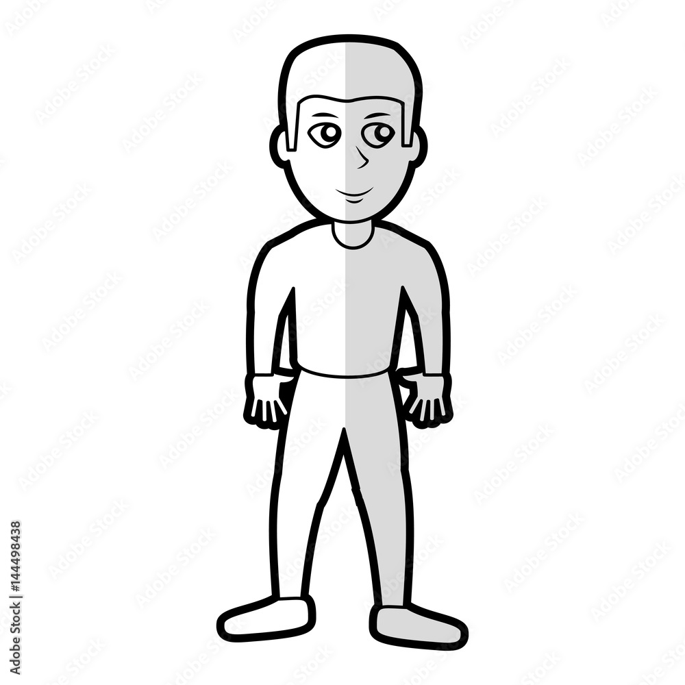 cartoon son boy people vector illustration eps 10