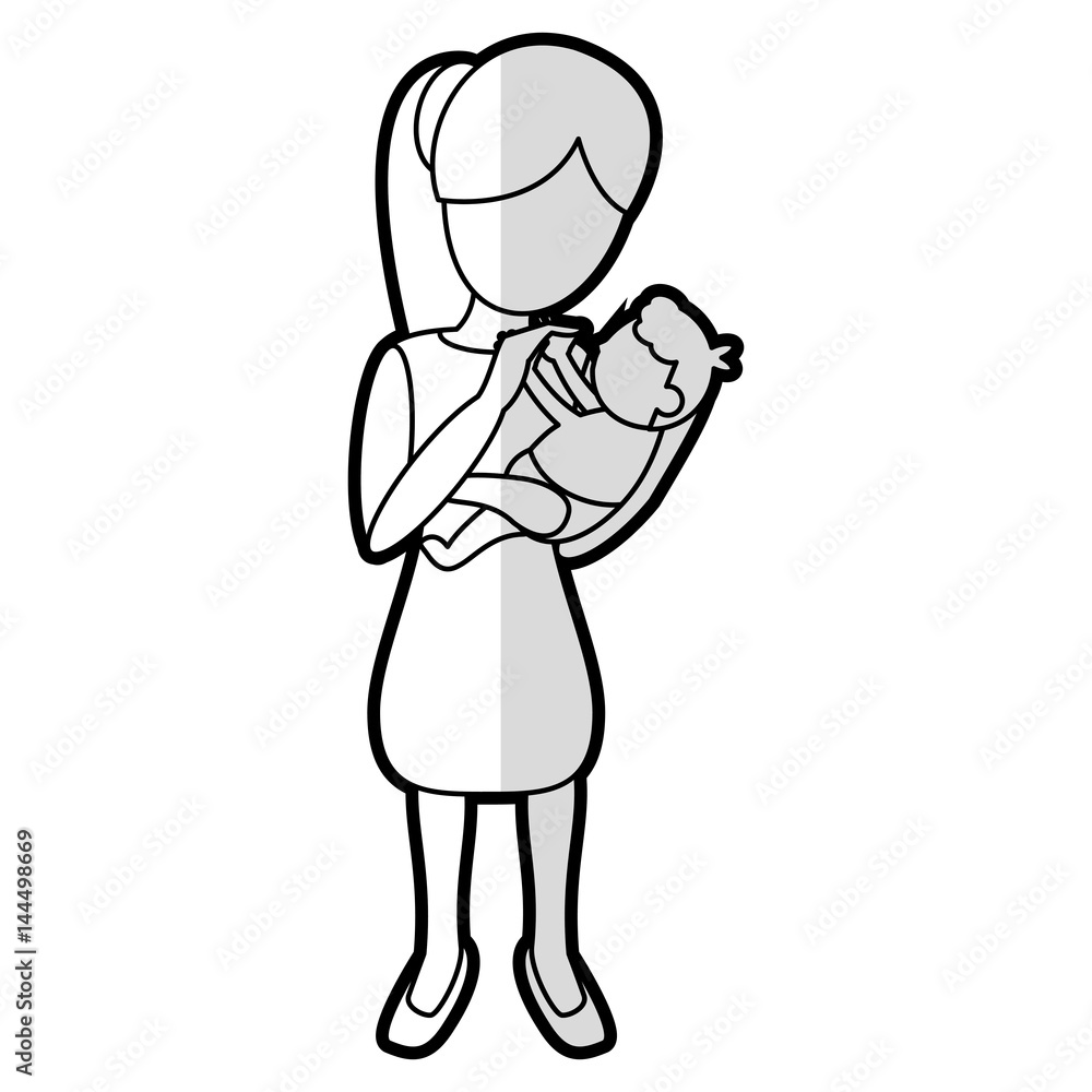 mother holding son lovely vector illustration eps 10 mother holding son lovely vector illustration eps 10