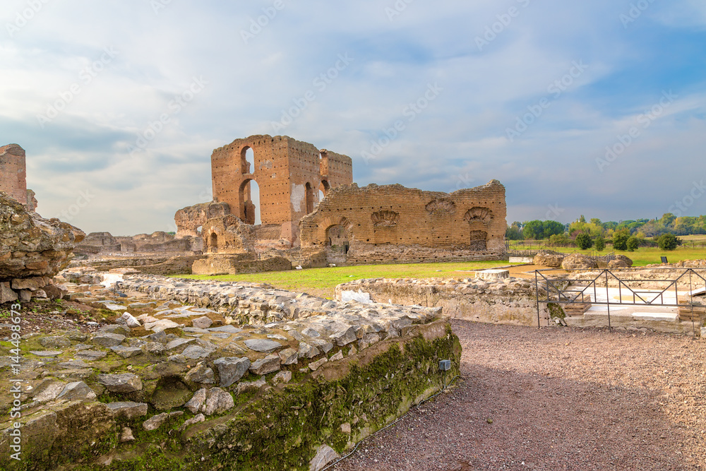 Rome, Italy. The ruins of Villa Quintili (Villa dei Quintili), II cent. AD