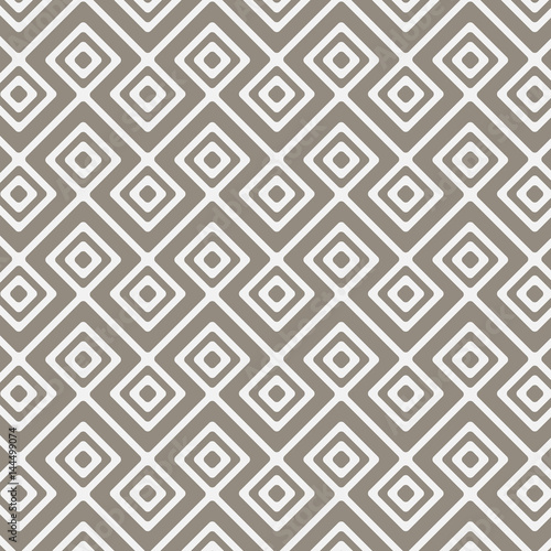 Vector pattern, repeating linear square diamond shape, stylish geometric monochrome. pattern is on swatches panel