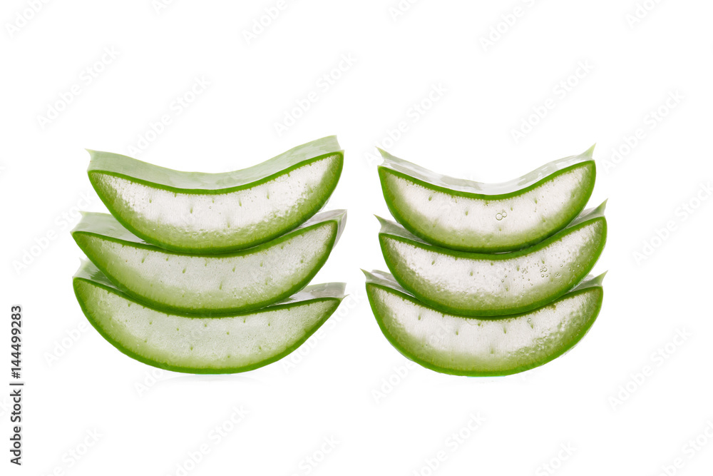 Slice Aloe Vera a very useful herbal medicine for skin care and hair care Slice Aloe Vera a very useful herbal medicine for skin care and hair care