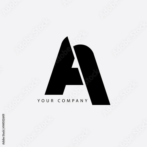 Initial Letter AI Isolated Design Logo