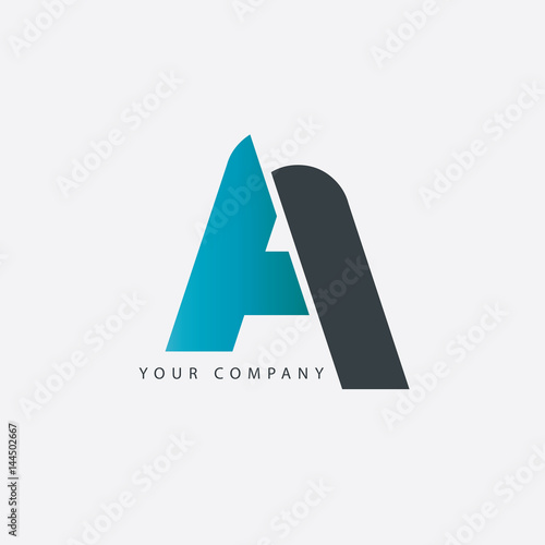 Initial Letter AI Isolated Design Logo