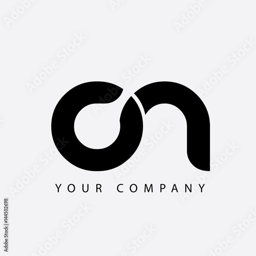 Initial Letter CN Rounded Lowercase Logo