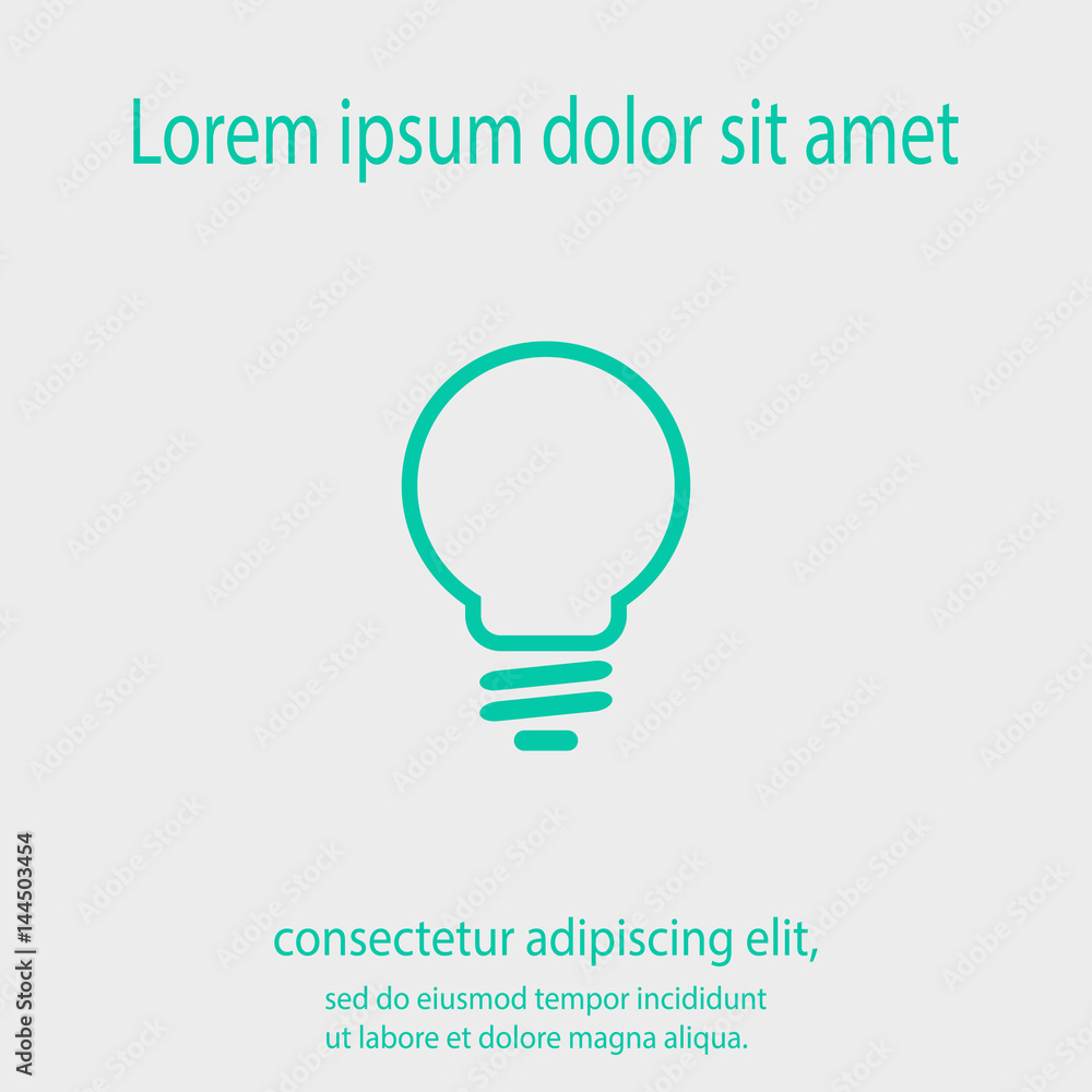 Light bulb icon, vector illustration. Flat design style Light bulb icon, vector illustration. Flat design style