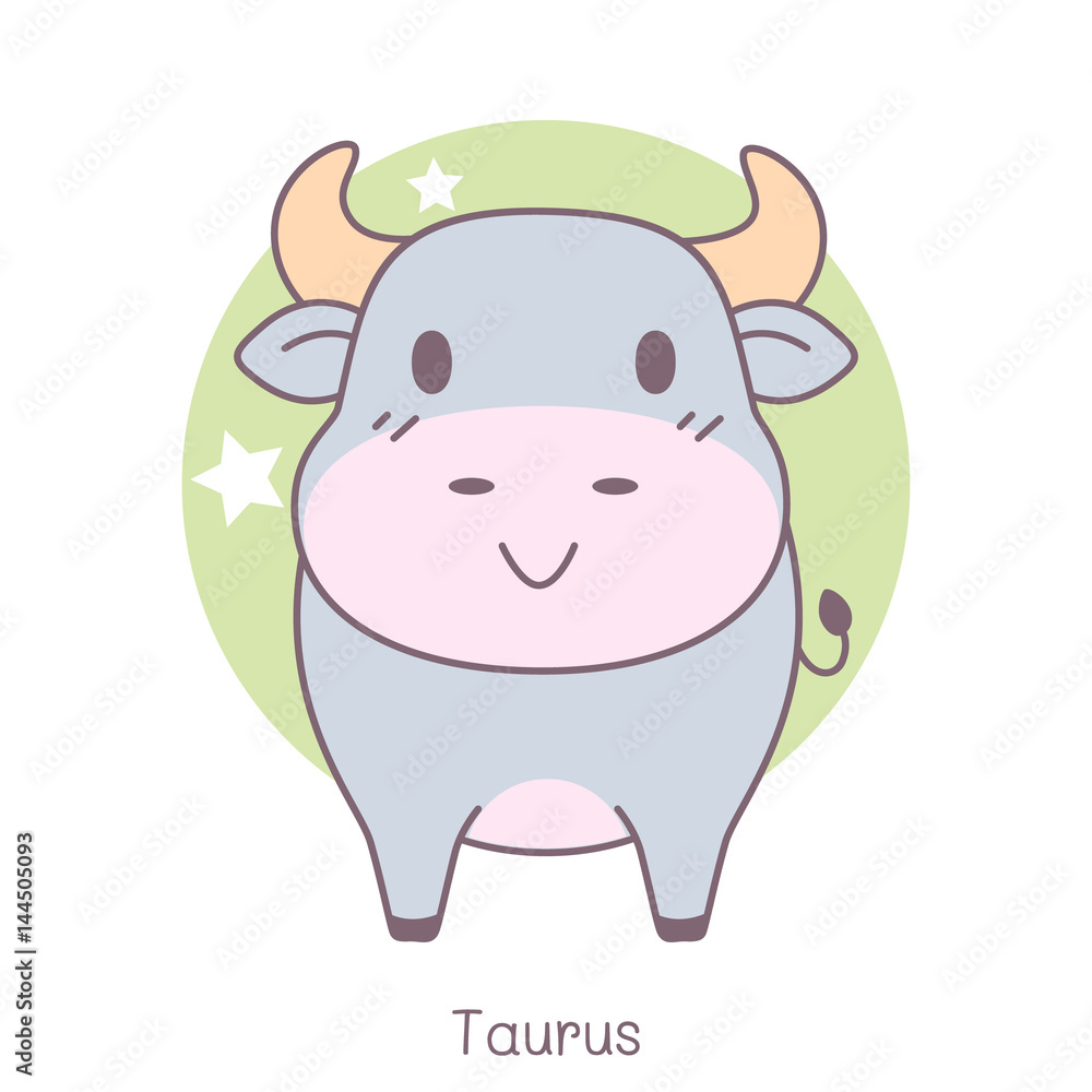 cute taurus symbol cartoon cute taurus symbol cartoon