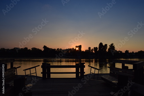 Sonnenuntergang Donaustadt