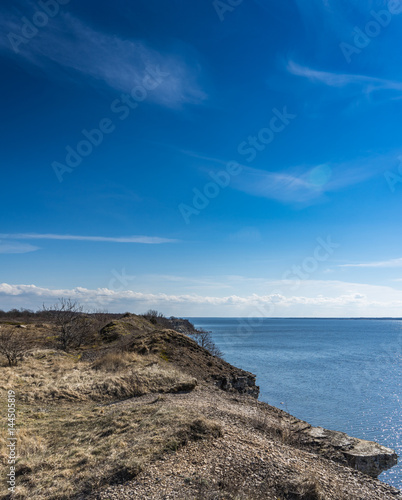 View of the Baltic Sea in the spring