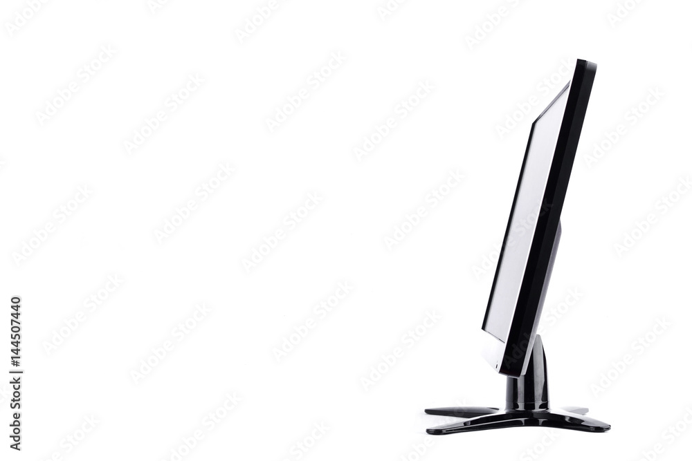 Side of the screen LED monitor computer display on white background hardware desktop technology isolated
Side of the screen LED monitor computer display on white background hardware desktop technology isolated