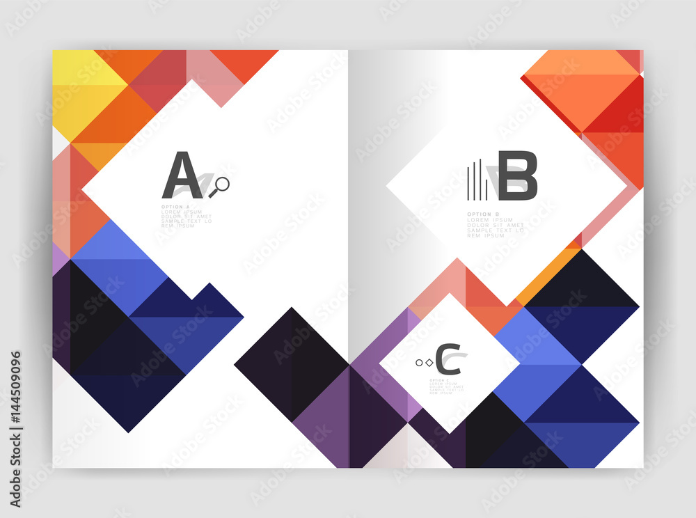 Vector square template background Vector square template background