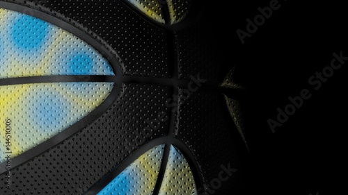 Basketball Design Background. 3D illustration. 3D CG. High resolution.