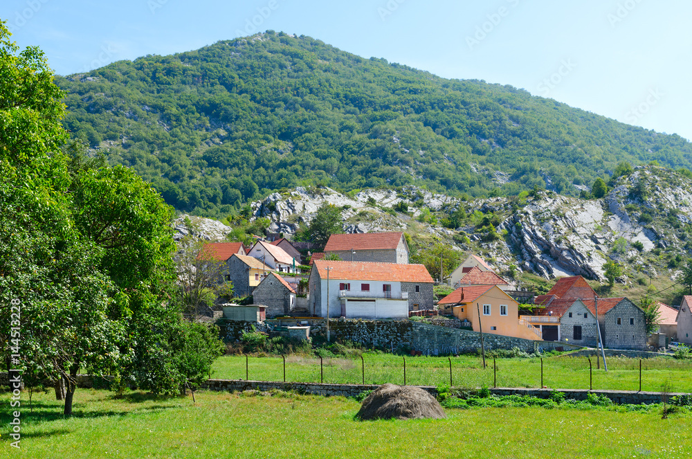 Village of Negushi in highlands, Montenegro Village of Negushi in highlands, Montenegro