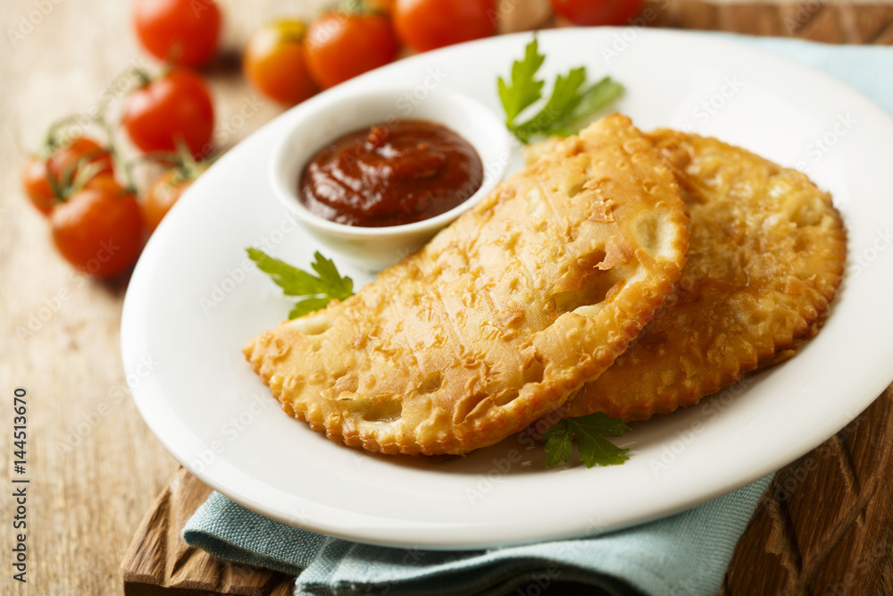 Meat pies or Chebureki