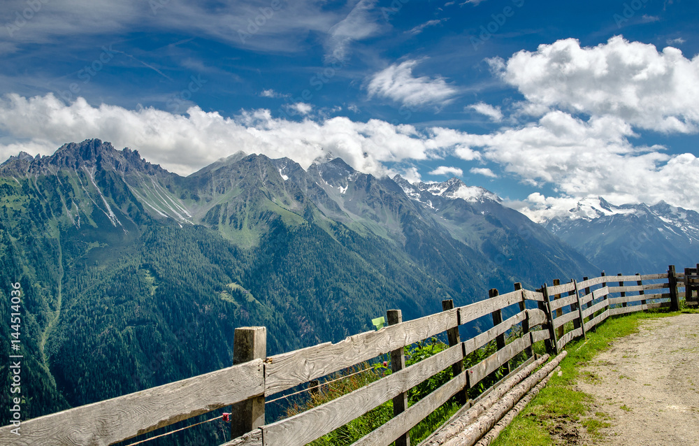 Panorama im Tiroler Stubaital