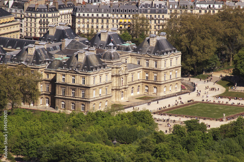 Paris, vu du ciel - Sénat Jardins du Luxembourg photo